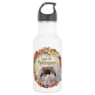Bouteille D'eau J'adore mon Pékinois