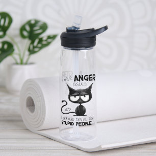 Bouteille D'eau J'ai des problèmes de colère Cadeau drôle pour ama