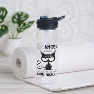 Bouteille D'eau J'ai des problèmes de colère Cadeau drôle pour ama