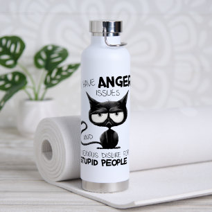 Bouteille D'eau J'ai des problèmes de colère Cadeau drôle pour ama