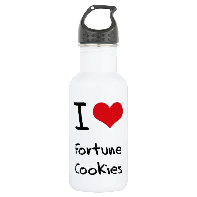 Bouteille D'eau J'aime les cookies Fortune (Devant)