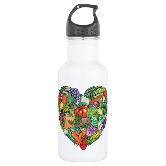 Bouteille D'eau J'aime les Légumes (Devant)