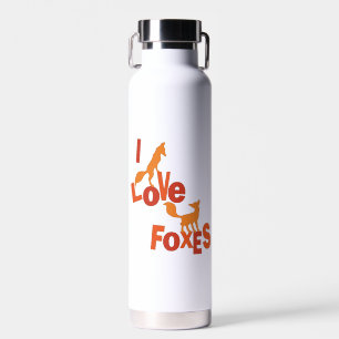 Bouteille D'eau J'Aime Les Renards