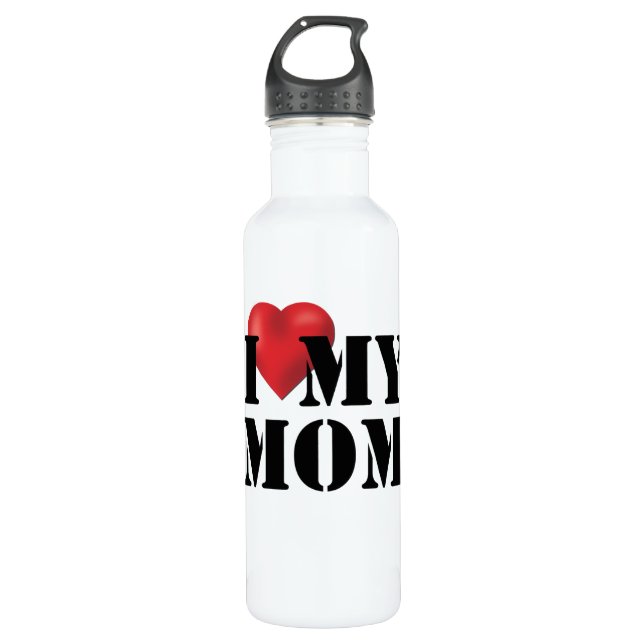 Bouteille D'eau J'aime ma mère (Devant)