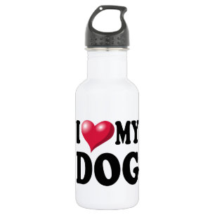 Bouteille D'eau J'aime mon chien