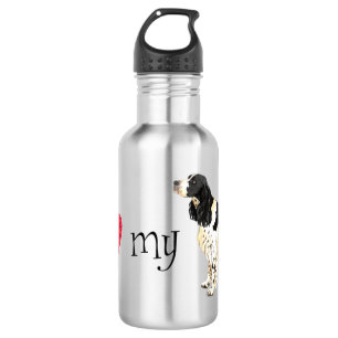 Bouteille D'eau J'aime mon espagnol Springer anglais