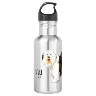 Bouteille D'eau J'aime mon vieux chien anglais