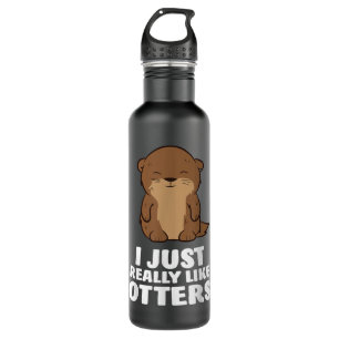 Bouteille D'eau J'Aime Vraiment Les Otters Mignonnes Otter Copier