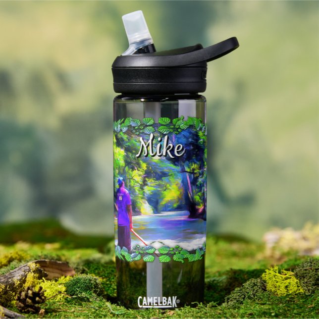 Bouteille D'eau Jamaïcain River Raft Ride J001 (Créateur téléchargé)