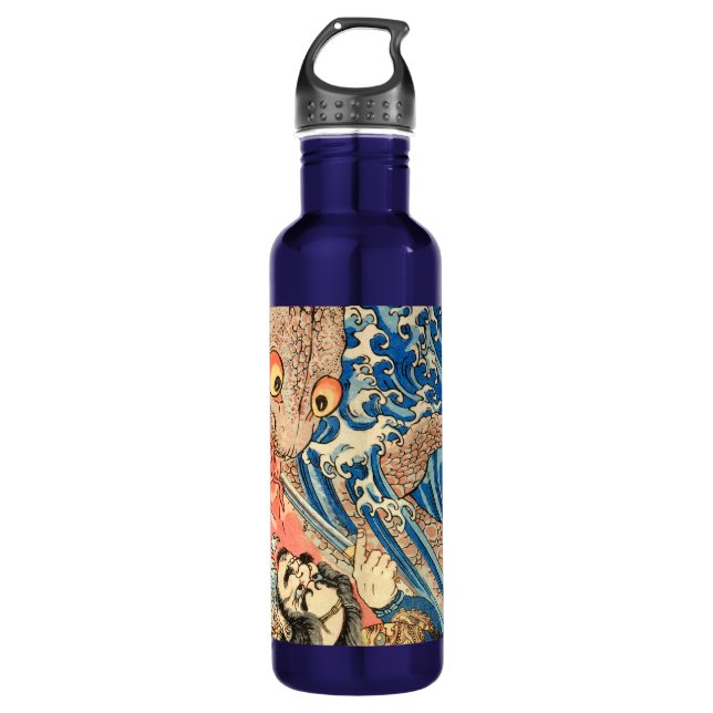 Bouteille D'eau Japonais Samurai combattant la salamandre 710 Ml E (Devant)