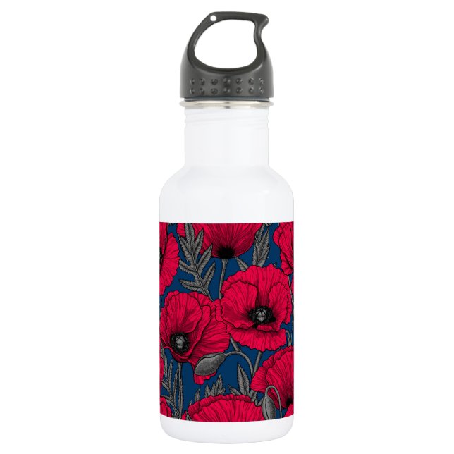 Bouteille D'eau Jardin à pavot nocturne (Devant)