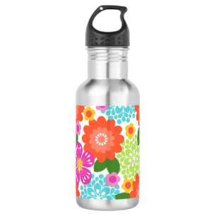 Bouteille D'eau Jardin Allana Hawaïen Floral Graphique - Brillants