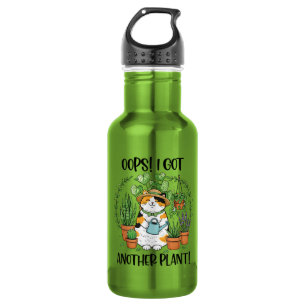 Bouteille D'eau Jardinage plantation chat oups j'ai eu une autre p
