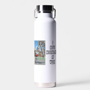 Bouteille D'eau Je Déplace Les Montagnes Au Travail Développeur Lo