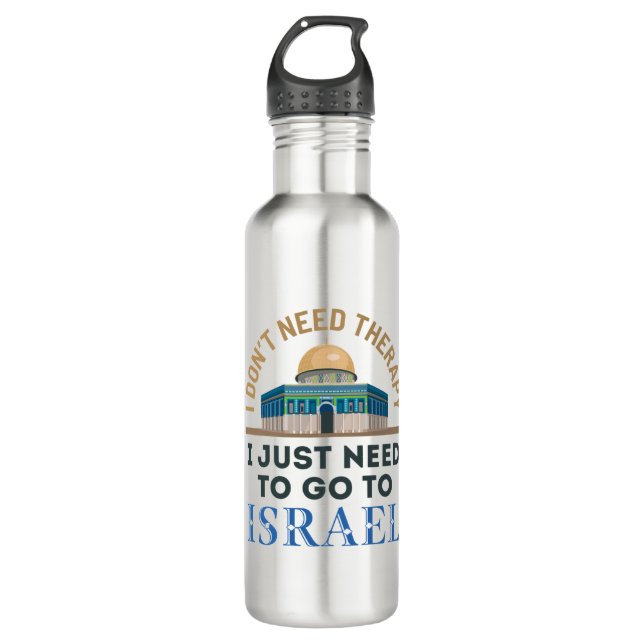 Bouteille D'eau Je n'ai pas besoin de thérapie, je dois juste alle (Devant)