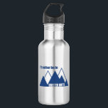 Bouteille D'eau Je préfère être dans la montagne Crested Butte Col<br><div class="desc">Crested Butte est la dernière grande ville de ski du Colorado et un endroit où les skieurs,  les snowboarders et les VTT se délectent. Ce grand design vintage a un look rétro.</div>