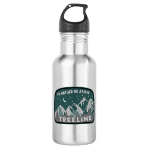 Bouteille D'eau Je préférerais être au-dessus de Treeline