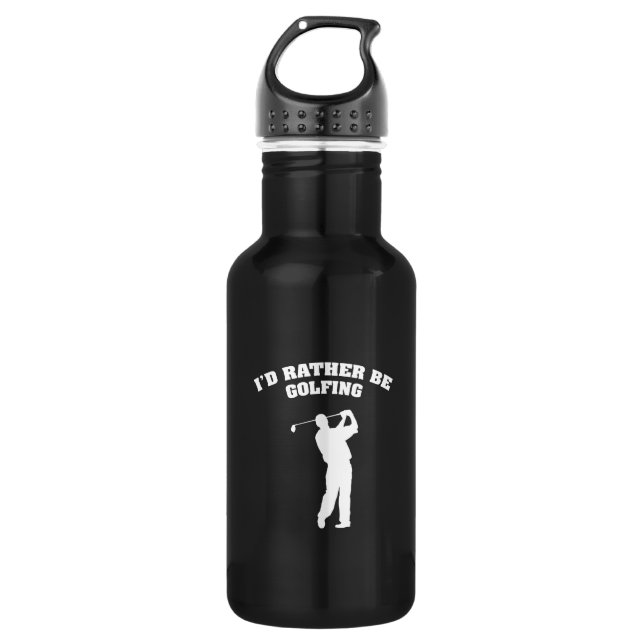 Bouteille D'eau Je Préférerais Faire Du Golf (Devant)