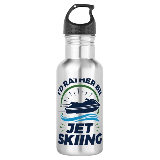 Bouteille D'eau Je Préférerais Faire Du Jet Ski (Devant)