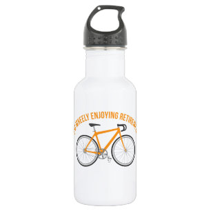 Bouteille D'eau Je profite de la retraite à vélo amusant
