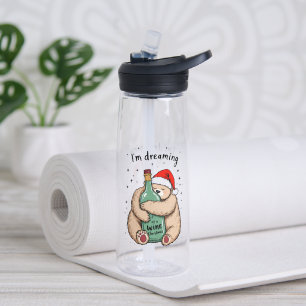 Bouteille D'eau Je rêve d'un Noël de vin