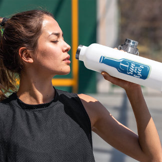 Bouteille D'eau Je Suis En Course Pour La Bière Fitness Humour Biè