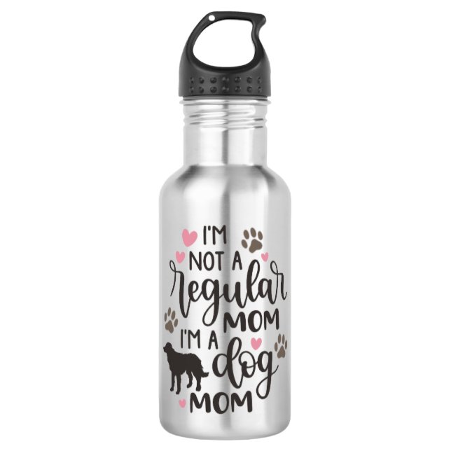 Bouteille D'eau Je suis une maman du chien (Devant)
