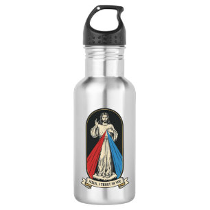 Bouteille D'eau Jésus de la Miséricorde Divine Vintage