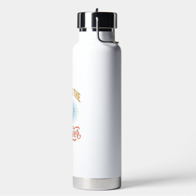 Bouteille D'eau Jésus est la réponse Croix chrétienne Vector Desig (Gym)