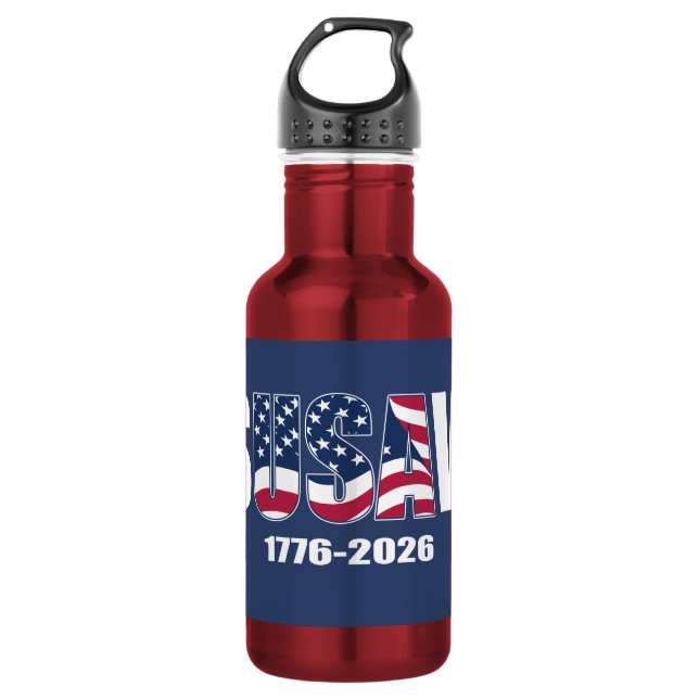 Bouteille D'eau Jésus États-Unis ves 1776-2026 (Devant)