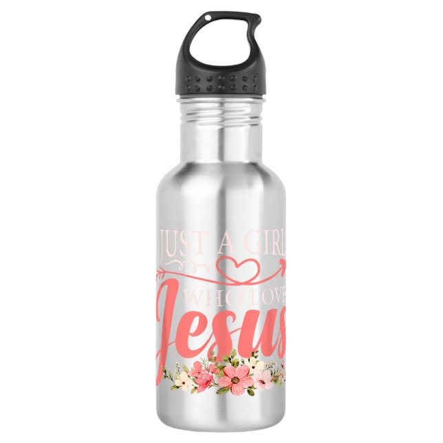 Bouteille D'eau Jésus sera de retour chrétien (Devant)