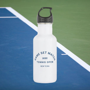 Bouteille D'eau Jeu bleu Match Crest Tennis