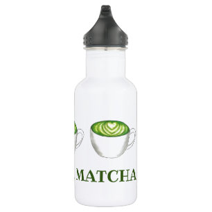 Bouteille D'eau Jeu Correspondance Matcha Green Tea Latte Foodie