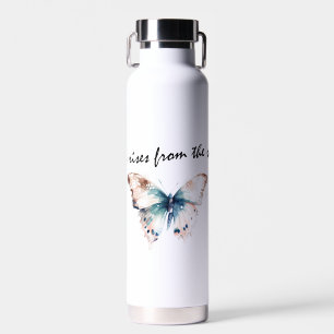 Bouteille D'eau Joie s'élève du papillon de l'âme