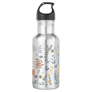 Bouteille D'eau Joli Abstrait Floral sans couture Motif