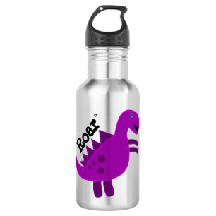 Bouteille D'eau Joli Dinosaure violet
