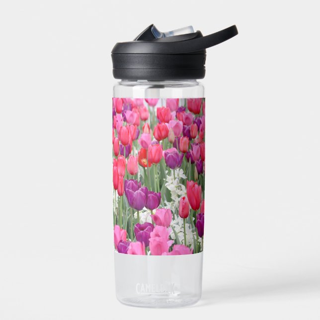 Bouteille D'eau Joli en Pétales Roses (Gauche)