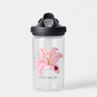 Joli ladybug lily fleuris écolière enfants