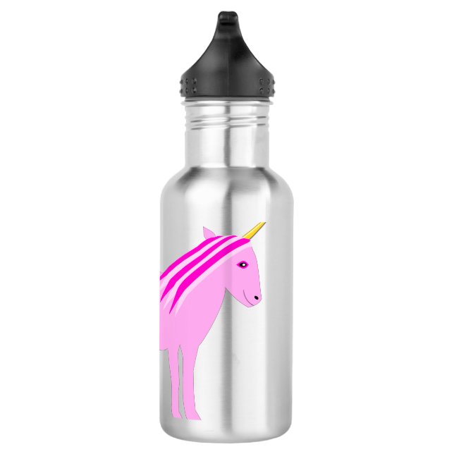 Bouteille D'eau Jolie fille rose bébé licorne (Droite)