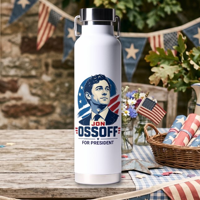 Bouteille D'eau Jon Ossoff Président 2028   (Créateur téléchargé)