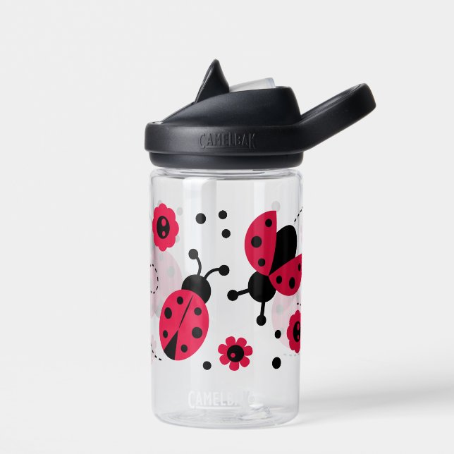 Bouteille D'eau Jote Lady Bug Flower Motif (Gauche)
