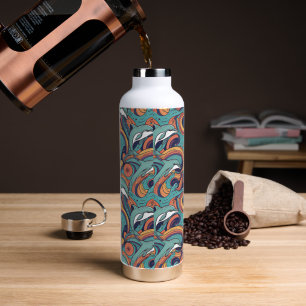Bouteille D'eau Jouer Dolphins Motif - Design inspiré de l'océan