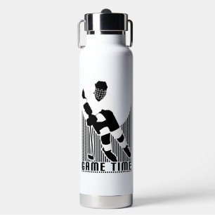 Bouteille D'eau Joueur de hockey temps de jeu Rétro Athlétisme Spo
