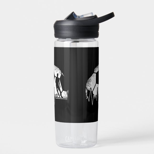 Bouteille D'eau Joueur de soccer Drôle (Gauche)