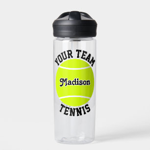 Bouteille D'eau Joueur de tennis et nom d'équipe Sports personnali
