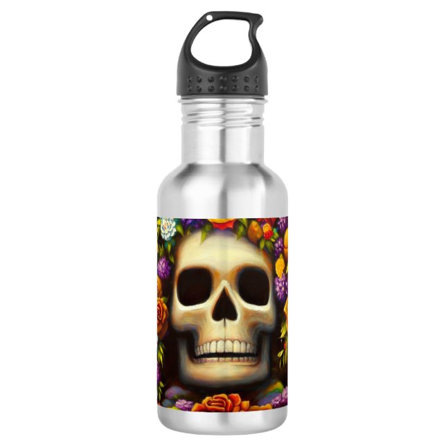 Bouteille D'eau Jour des Morts Ofendra 5 (Devant)