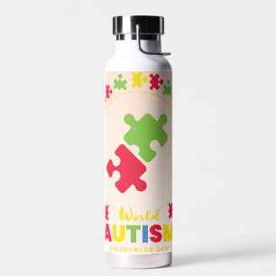 Bouteille D'eau Journée de la sensibilisation à l'autisme