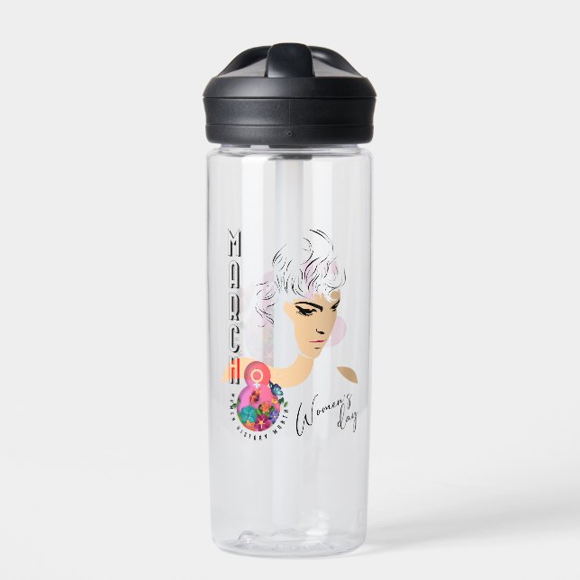 Bouteille D'eau Journée internationale des femmes | 20oz (Extérieur)