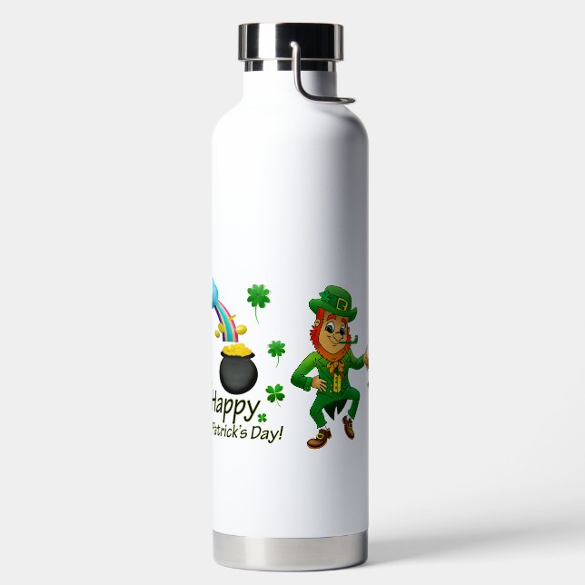 Bouteille D'eau Joyeuse Saint-Patrick Lutin Arc-en-ciel  (Droite)