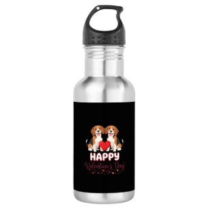Bouteille D'eau Joyeuse Saint-Valentin Couple Beagle